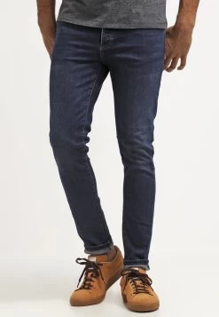 Pier One Slim Fit Jeans - Dark Blue Denim