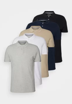Pier One 5 Pack - Poloshirt - Black/Blue/Beige -Pier One Verkoopwinkel 1508a6a79962429e9c36e47aa305965a scaled