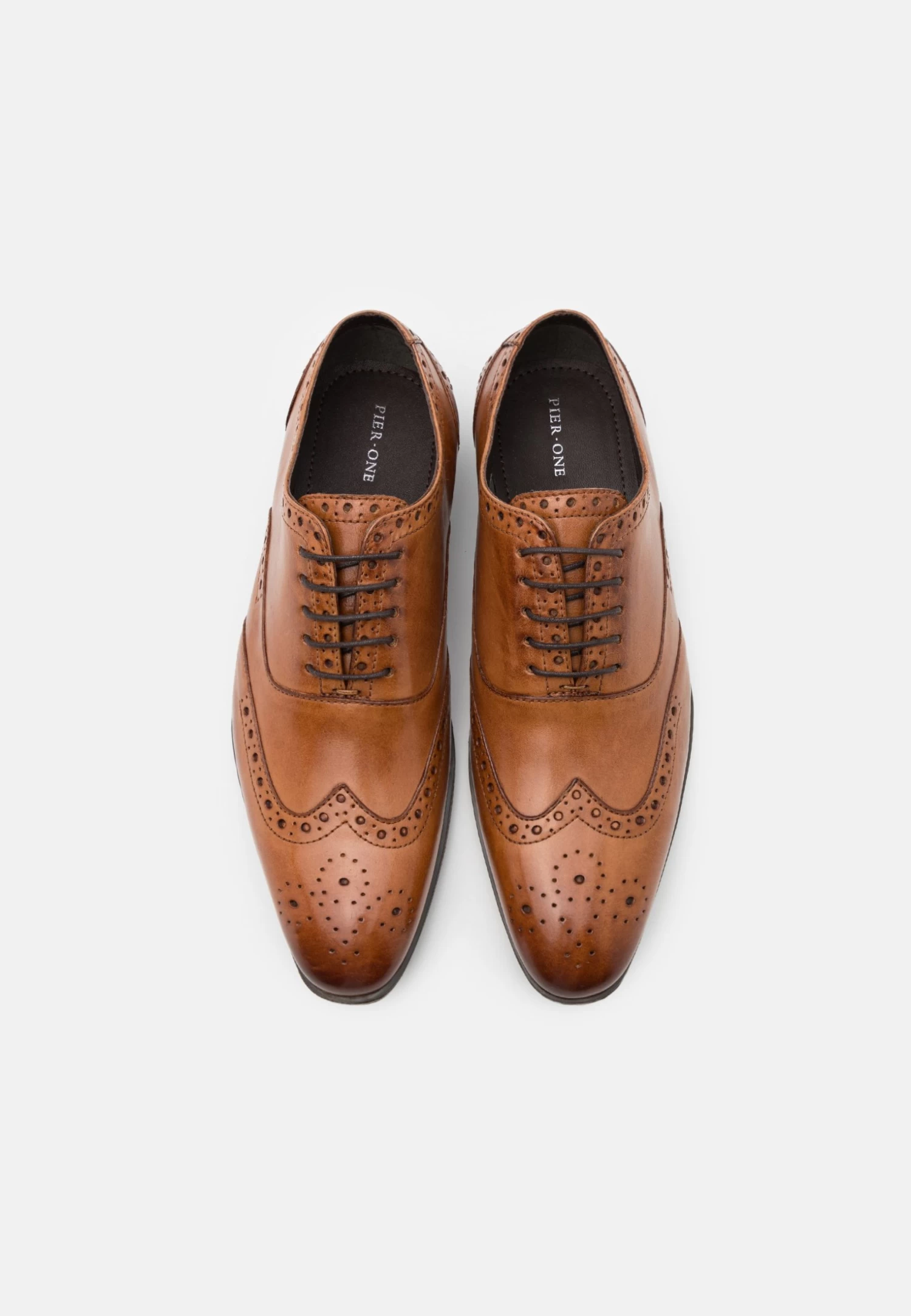 Pier One Leather - Veterschoenen - Cognac 4 Pier One Leather - Veterschoenen - Cognac - Afbeelding 4