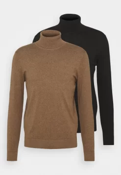 Pier One 2 Pack - Basic Turtleneck - Trui - Black/Mottled Brown -Pier One Verkoopwinkel 3122488e084f414d9b220d1f3fd8aecc scaled