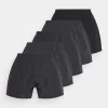 Pier One 5 Pack - Boxershort - Black/Dark Grey
