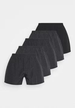 Pier One 5 Pack - Boxershort - Black/Dark Grey