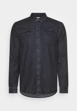Pier One Denim - Overhemd - Black