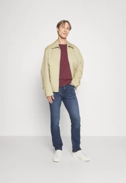 Pier One 5 Pack - T-Shirt Basic - Bordeaux/Dark Green/Dark Blue