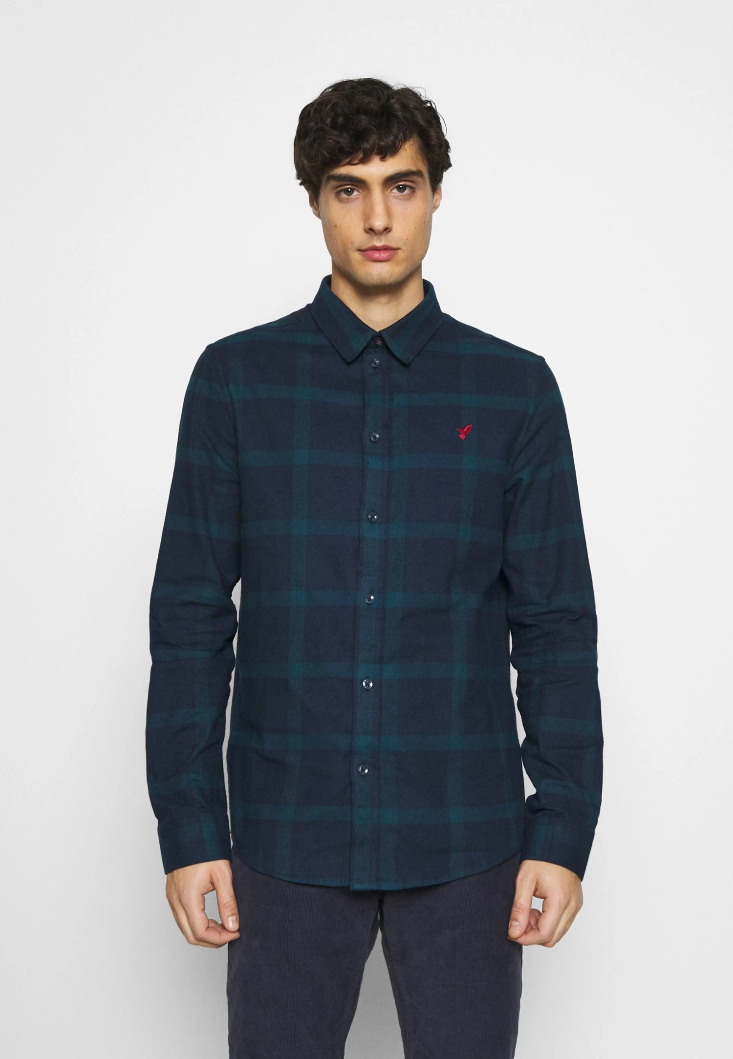 Pier One Overhemd - Dark Blue/Teal 3 Pier One Overhemd - Dark Blue/Teal - Afbeelding 3