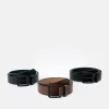 Pier One 3 Pack - Riem - Black - 802_Brown - 702_Dark Blue - 503