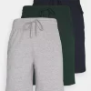 Pier One 3 Pack - Pyjamabroek - Dark Blue /Mottled Dark Grey/Dark Green